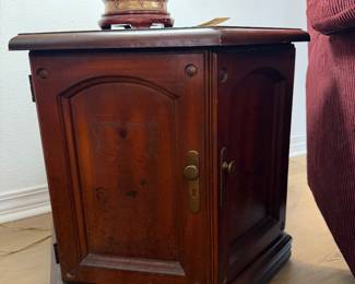 #8. $60 Hexagon end table cabinet 21H, 22Diameter