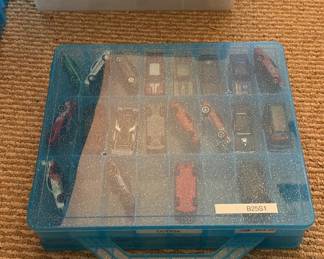 Lot 19: Toy Dodge Die-Cast Cars in Storage Case