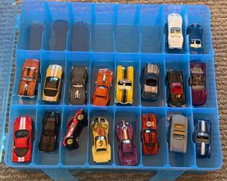 Lot 26: Toy Corvette Die-Cast Car Collection in Storage Case