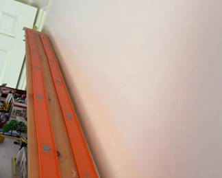 Lot 16: Wall-Mounted Hot Wheels Track and Folding Table