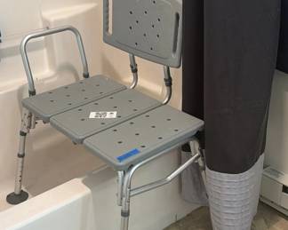 Lot 103: Adjustable Transfer Bench Shower Seat