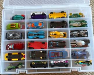 Lot 41: Die-Cast Toy Cars in Plastic Storage Case