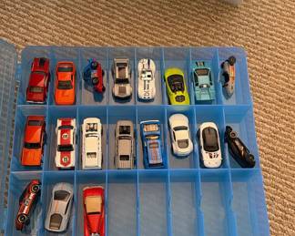 Lot 18: Die-Cast Toy Cars in Storage Case