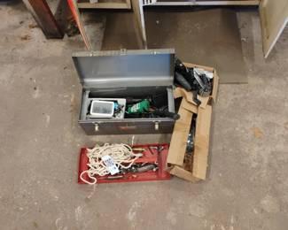 Lot 175: Craftsman Toolbox with Tools and Hardware