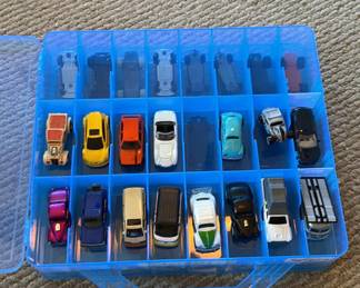 Lot 29: Die-Cast Toy Cars in Plastic Storage Case