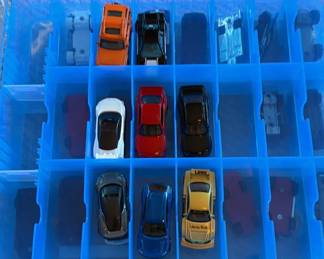 Lot 43: Die-Cast Toy Cars in Plastic Storage Case