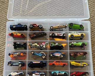 Lot 33: Die-Cast Toy Car Collection with Storage Case