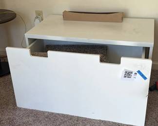 Lot 140: IKEA STUVA White Storage Bench