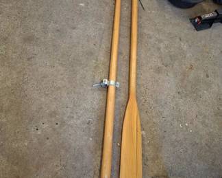 Lot 146: Pair of Wooden Boat Oars