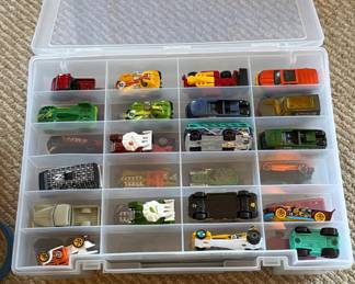 Lot 36: Die Cast Toy Cars in Plastic Storage Case