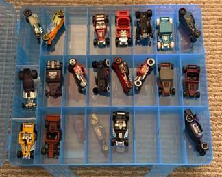 Lot 21: Hot Wheels Die-Cast Cars in Storage Case
