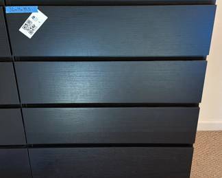 Lot 8: Black Four-Drawer Dresser