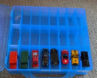 Lot 46: Toy Die-Cast Vehicles in Blue Storage Case