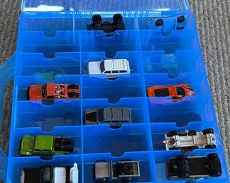 Lot 47: Toy Die-Cast Cars and Trucks in Storage Case