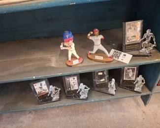 Lot 94: Baseball Player Figurines and Plaques