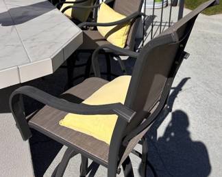 3 outdoor stools
