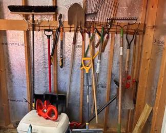 Assorted gardening equipment