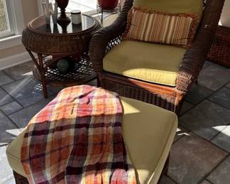 Beautiful wicker furniture that's been kept inside