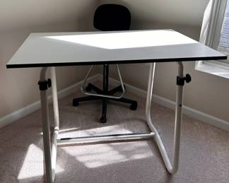 Drafting table and chair