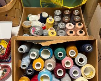 Box of serger thread cones