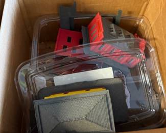 Box of signs and flat stock