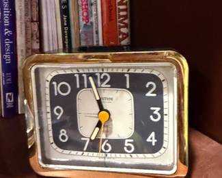 Vintage square alarm clock