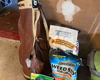 Bags of lawn and garden products