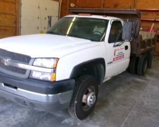 2004 CHEVY SILVERADO 3500 5YD DUMP