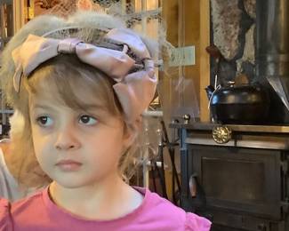 Another Vintage hat. Look how it matches those beautiful eyes.