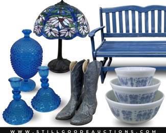 Delft, bike rack, fireplace tools, Oreck vacuum, Wedgwood, Ryobi laminate trimmer, JBL speakers, china sets,  and more