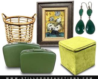 Hallmark ornaments, quilt, peanuts snoopy, canes, marbles, thread cabinet, Janome embroidery quilting machine and accessories, talavera pottery, patio furniture, garden benches, silverplate, furniture, Christmas decorations, and more