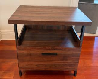 Bush Architect ACF131MW One-Drawer Lateral File Cabinet — Modern Walnut