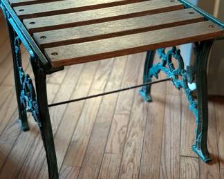 Cast iron bench