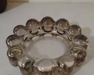 Vintage Anchor Hocking Nova Boopie Bubble Glass Ashtray