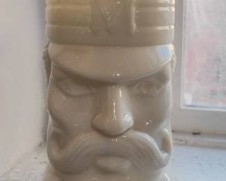 Vintage Avon Casey at the Bat Milk Glass Mug