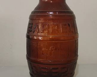 Vintage s Barrel of Beer Amber Glass Bottle