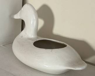 Vintage Ceramic Duck Planter second image