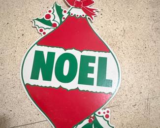 Vintage MidCentury Christmas NOEL Ornament Wall Decoration