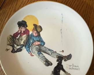 Norman Rockwell The Fall Disastrous Daring Collector Plate