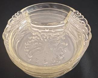 Vintage Federal Glass Columbia Crystal Divided Snack Plate second image