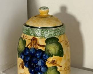 Pantryware Home Essentials Grape Motif Canister
