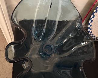 Vintage RARE Melted Glass Sparklette Gallon Bottle Bowl third image
