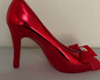 Decorative Ceramic High Heel Shoe Figurine second image