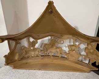 Vintage Universal Statuary Corp. Circus Animal Carousel Wall Plaque fourth image