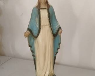 Vintage Our Lady of Grace Statue with Serpent