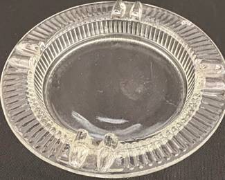Vintage Pressed Glass Ashtray second image