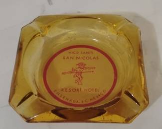 Vintage Nico Saads San Nicolas Resort Hotel Ashtray