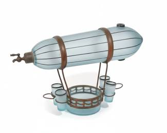 Art Deco Zeppelin Decanter Set