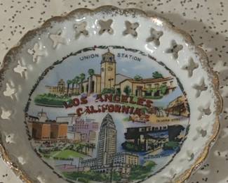 Victoria Ceramics Los Angeles Souvenir Dish