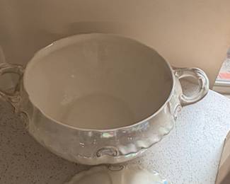 Vintage Iridescent Lusterware Soup Tureen third image